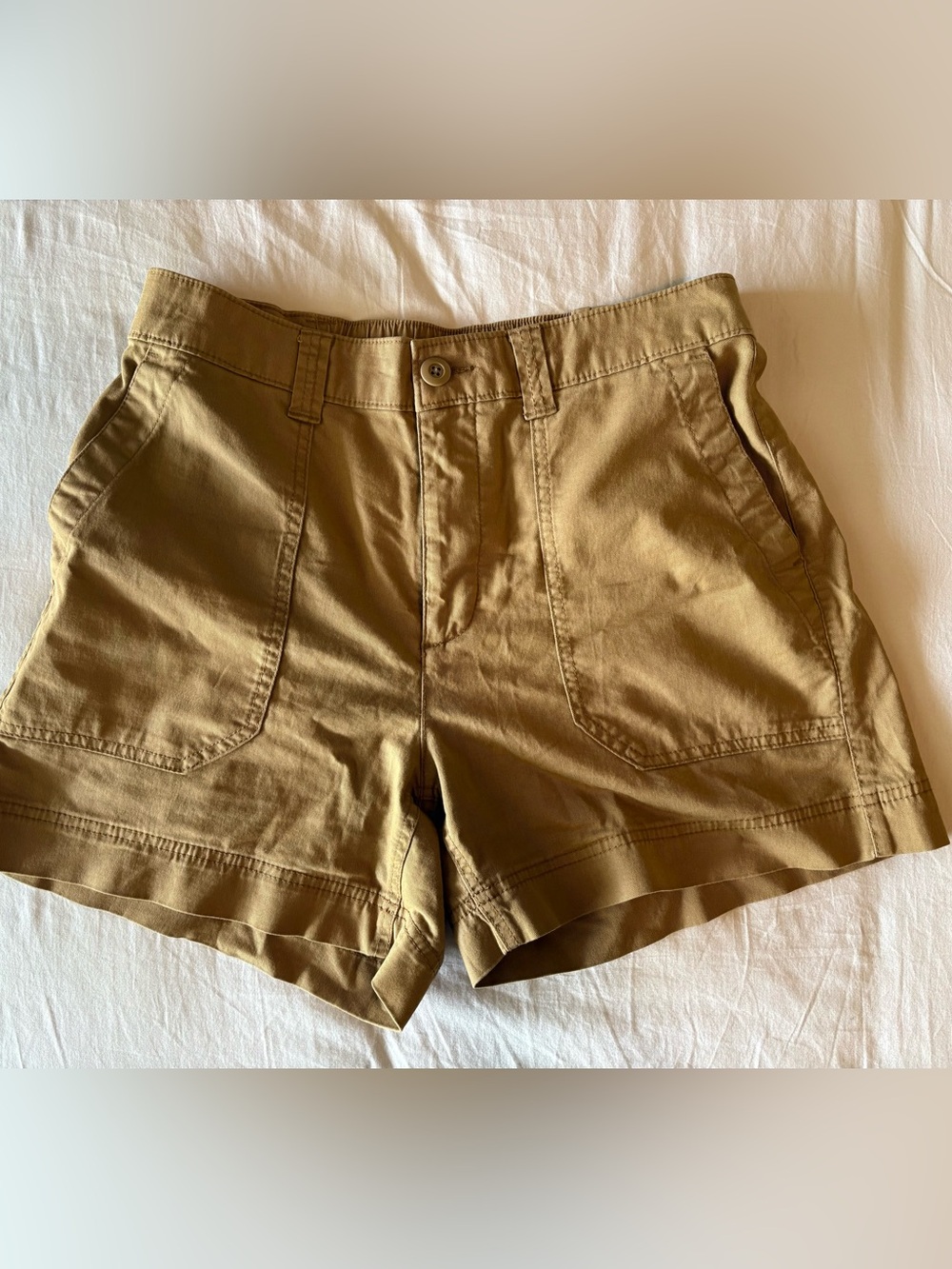 Old Navy Olive Utility Patch-Pocket Shorts